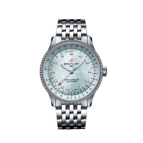 Breitling Navitimer 1 35 Automatic Stainless Steel Blue MOP eComm Bracelet