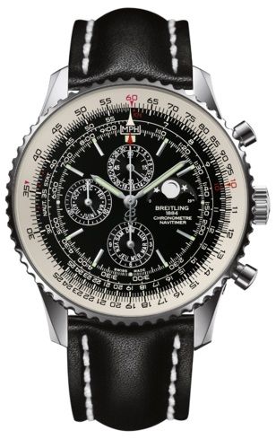 Breitling Navitimer 1461 48 Stainless Steel Black Calf Pin