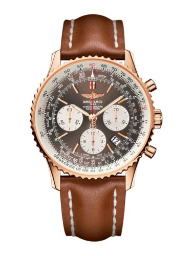 Breitling Navitimer 01 43 Red Gold Bronze Calf