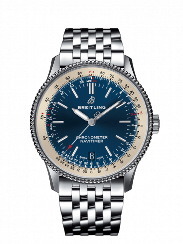 Breitling Navitimer 1 38 Automatic Stainless Steel Blue Bracelet