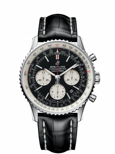 Breitling Navitimer 1 B01 Chronograph 43 Stainless Steel Black Croco Pin