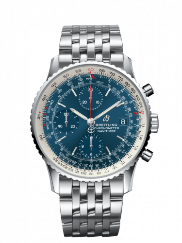 Breitling Navitimer 1 Chronograph 41 Stainless Steel Blue Bracelet