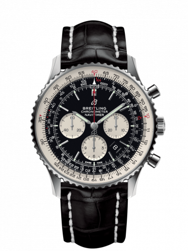 Breitling Navitimer 1 B01 Chronograph 46 Stainless Steel Black Croco Pin