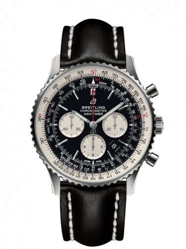 Breitling Navitimer 1 B01 Chronograph 46 Stainless Steel Black Calf Pin