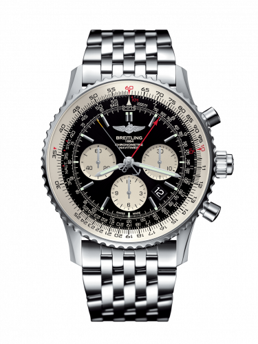 Breitling Navitimer Rattrapante Stainless Steel Black Bracelet