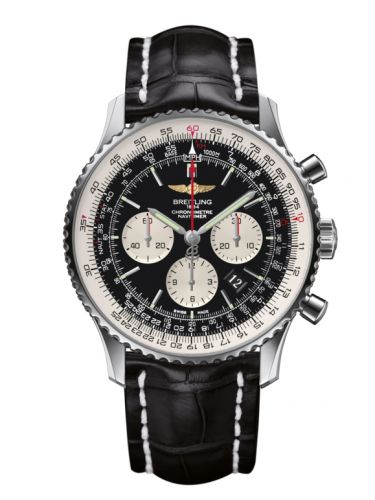 Breitling Navitimer 01 46 Stainless Steel Black Croco Pin