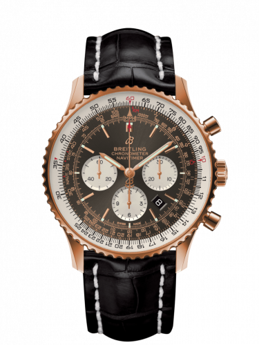 Breitling Navitimer 1 B01 Chronograph 46 Red Gold Anthracite Croco Pin