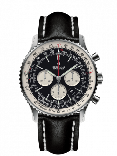 Breitling Navitimer 1 B01 Chronograph 46 Stainless Steel Black Calf Folding