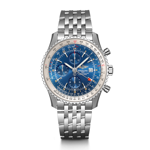Breitling Navitimer World Stainless Steel Blue Bracelet