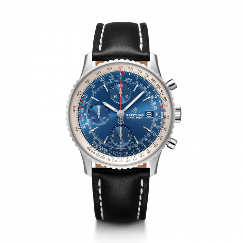 Breitling Navitimer 1 Chronograph 41 Stainless Steel Blue Calf Folding