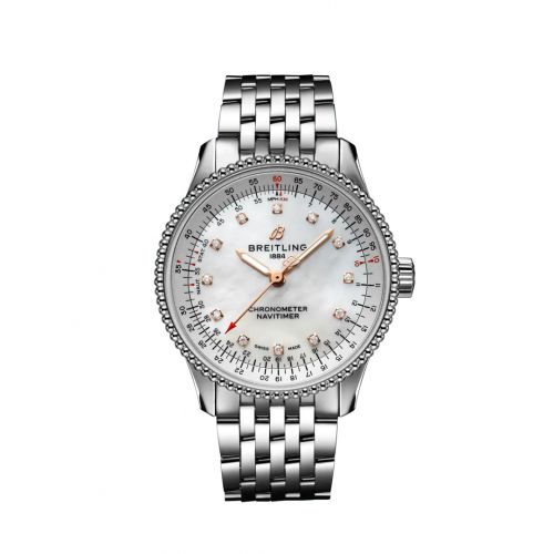 Breitling Navitimer 1 35 Automatic Stainless Steel MOP Bracelet