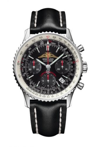 Breitling Navitimer 01 43 Stainless Steel Black Calf Pin AOPA