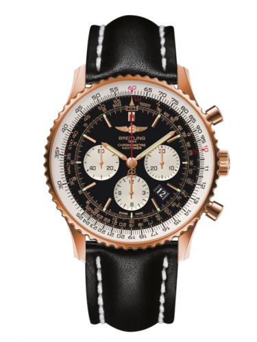 Breitling Navitimer 01 46 Red Gold Black Calf