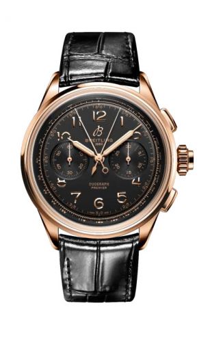 Breitling Premier Heritage B15 Duograph 42 Red Gold Black