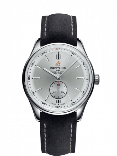 Breitling Premier Automatic 40 Stainless Steel Silver Nubuck Anthracite Folding