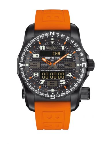 Breitling Emergency II Night Mission Carbon Orange Rubber Boutique