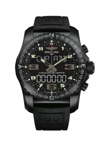 Breitling Cockpit B50 Night Mission Black Rubber Folding