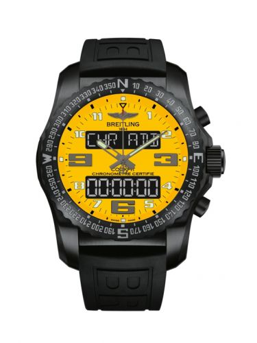 Breitling Cockpit B50 Night Mission Yellow Rubber Folding Boutique Edition