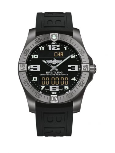 Breitling Aerospace Evo Titanium Black Rubber Pin