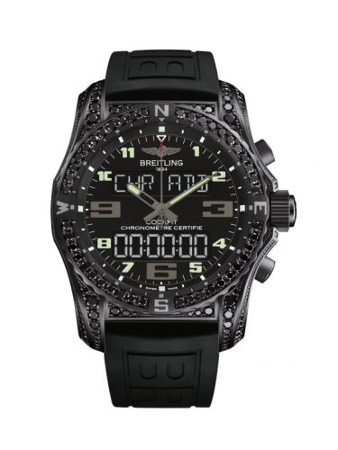 Breitling Cockpit B50 Night Mission Diamondworks Black Rubber