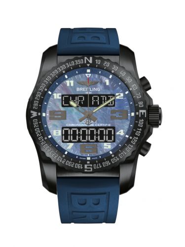 Breitling Cockpit B50 Night Mission Blue MOP Rubber Folding