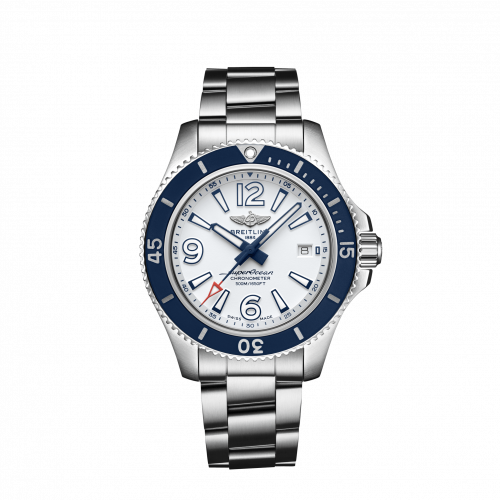 Breitling Superocean 42 Stainless Steel White Bracelet