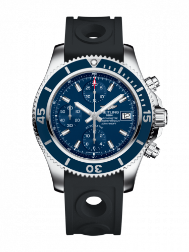 Breitling Superocean Chronograph 42 Stainless Steel Blue Rubber Pin
