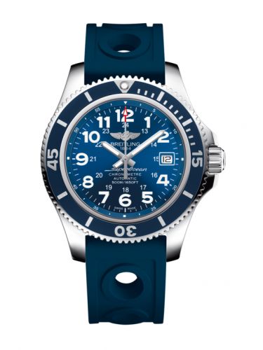 Breitling Superocean II 42 Stainless Steel Blue Mariner Blue Ocean Racer Pin