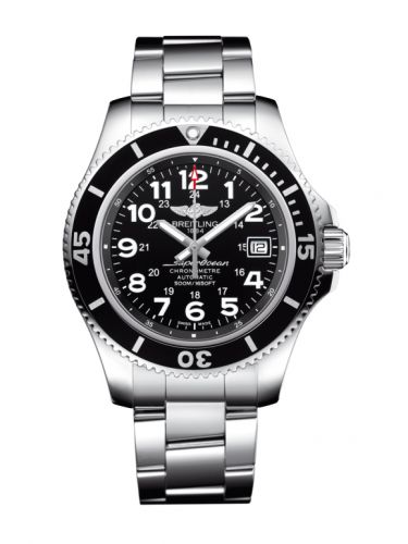 Breitling Superocean II 42 Stainless Steel Volcano Black Bracelet