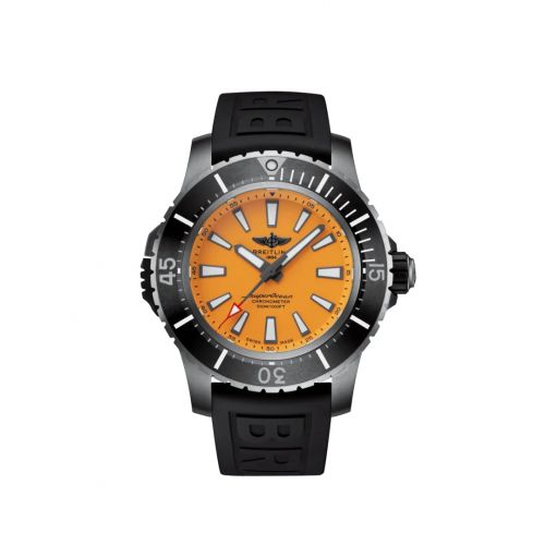 Breitling Superocean II 48 Titanium Yellow Rubber Pin