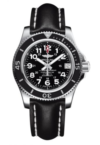 Breitling Superocean II 36 Black Calf