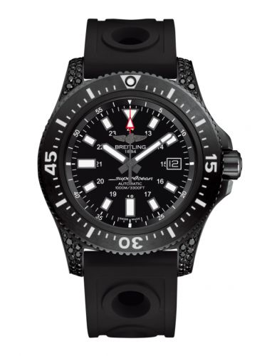 Breitling Superocean 44 Special Blacksteel Diamondworks Black Rubber