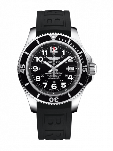 Breitling Superocean II 42 Stainless Steel Volcano Black Rubber Folding