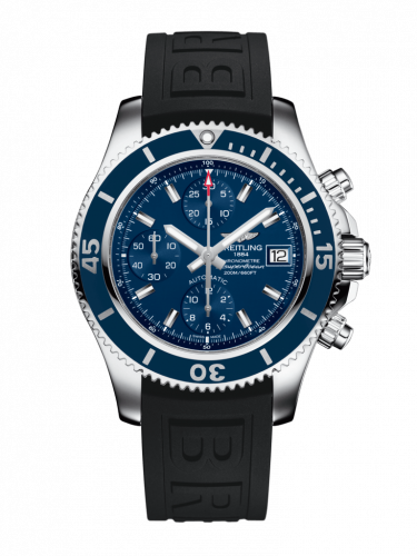 Breitling Superocean Chronograph 42 Stainless Steel Blue Rubber Pin