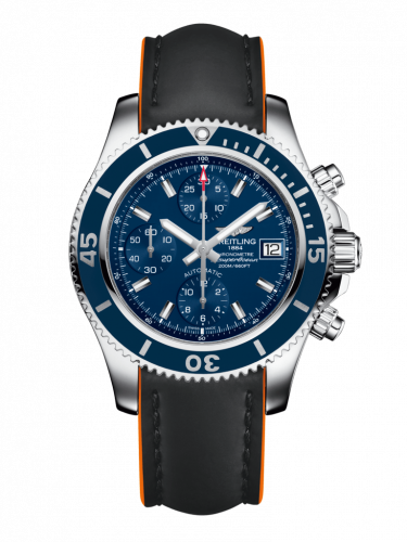 Breitling Superocean Chronograph 42 Stainless Steel Blue Rubber Pin