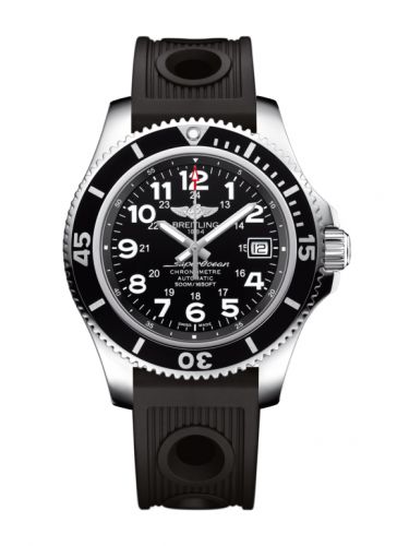 Breitling Superocean II 42 Stainless Steel Volcano Black Rubber