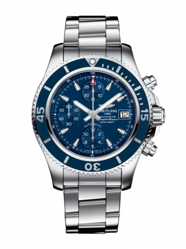 Breitling Superocean Chronograph 42 Stainless Steel Blue Bracelet