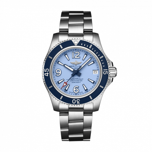 Breitling Superocean 36 Stainless Steel Blue Bracelet