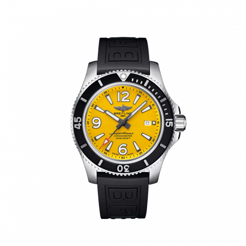 Breitling Superocean 44 Stainless Steel Yellow Rubber - Pin