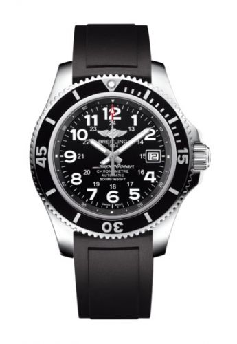 Breitling Superocean II 42 Stainless Steel Volcano Black Rubber