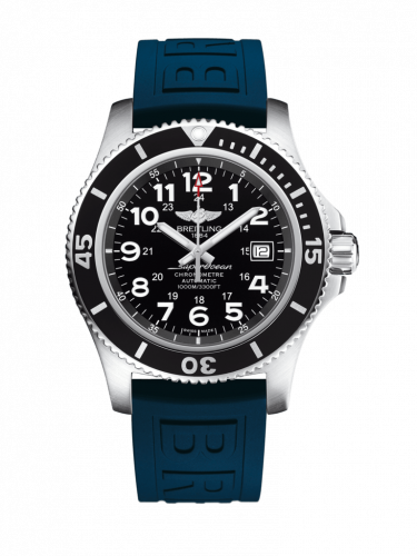 Breitling Superocean II 44 Stainless Steel Black Volcano Black Rubber Pin