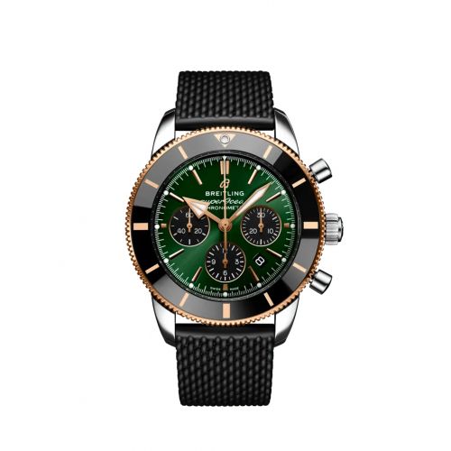 Breitling Superocean Heritage II B01 Chronograph 44 Stainless Steel Red Gold Green