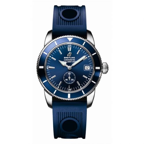 Breitling Superocean Heritage 38 Stainless Steel Blue Rubber