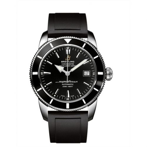 Breitling Superocean Heritage 42 Stainless Steel Black Volcano Black Rubber