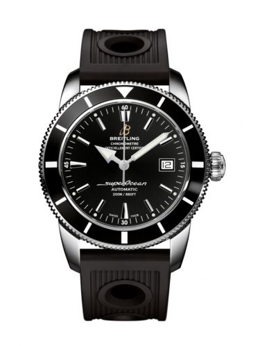 Breitling Superocean Heritage 42 Stainless Steel Black Volcano Black Rubber