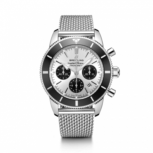 Breitling Superocean Heritage II B01 Chronograph 44 Stainless Steel Silver Bracelet