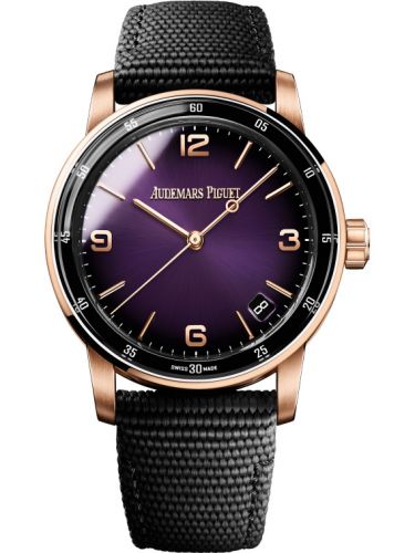 Audemars Piguet CODE 11.59 Automatic Pink Gold Puple Fabric