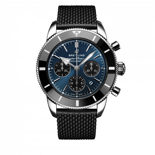 Breitling Superocean Heritage II B01 Chronograph 44 Stainless Steel Blue Rubber Folding