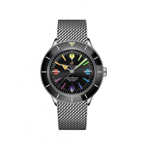 Breitling Superocean Heritage '57 Stainless Steel Rainbow Boutique Limited Edition Mesh