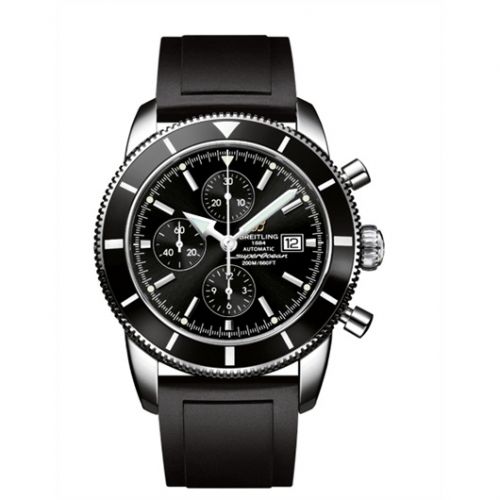 Breitling Superocean Heritage 46 Chronograph Stainless Steel Black Black Rubber